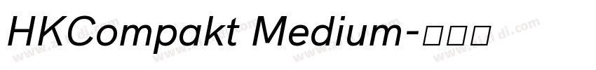HKCompakt Medium字体转换